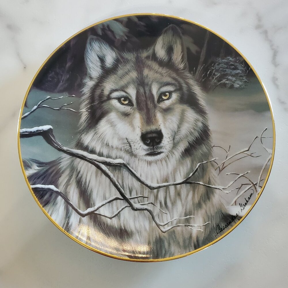 Call of the Wild Porcelain Plate by Cassandra Graham The Franklin Mint